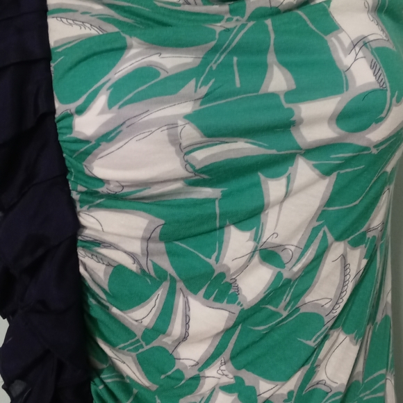 Little Yellow Button Blouse Size Large Multi Color Sleeveless Soft Stretch - Picture 8 of 12